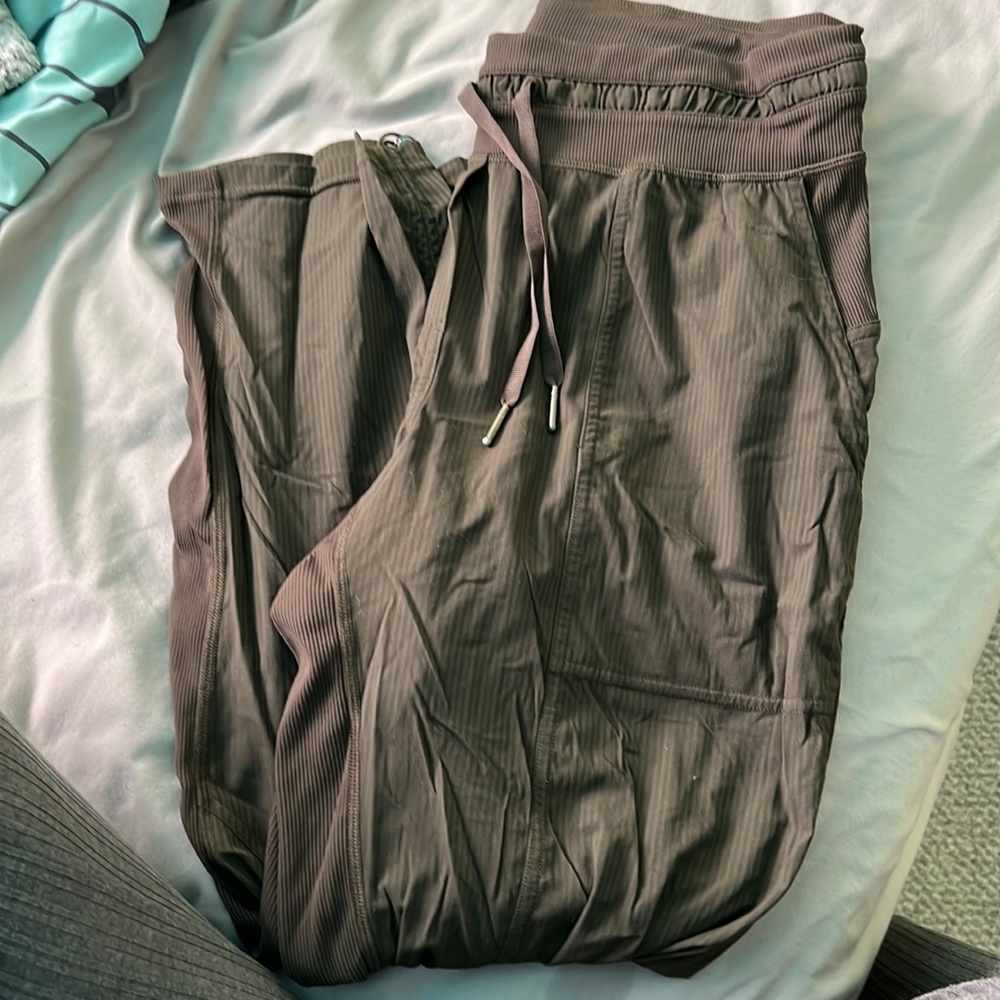 Olive green Lululemon Joggers